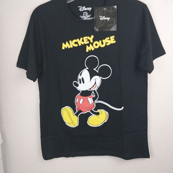 MICKEY MOUSE BLACK TEE. NWT. SIZE S. - Picture 6 of 10